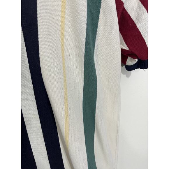 Vtg 90s Preppy Old Money Rugby Equestrian Striped Polo XL Y2K Classic Hip Hop - Picture 8 of 14